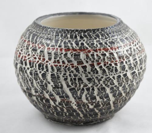 Vaso Crepe Rosse e nere